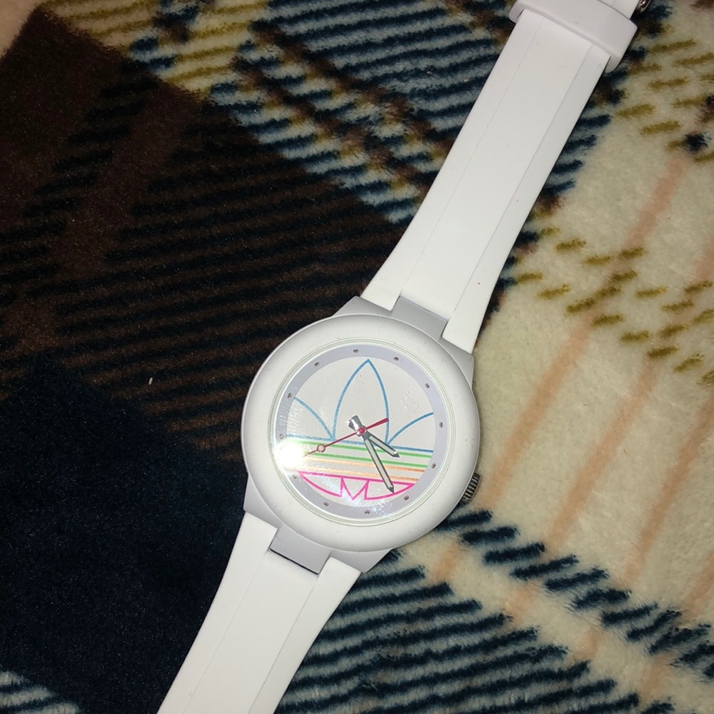 White adidas watch